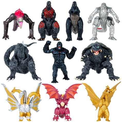 godzilla toy set|godzilla action figure set.